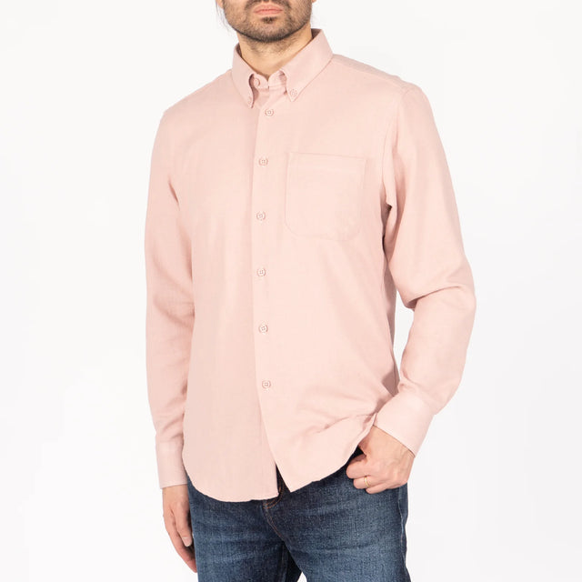 Easy Shirt Cotton Silk Blend Twill Pink