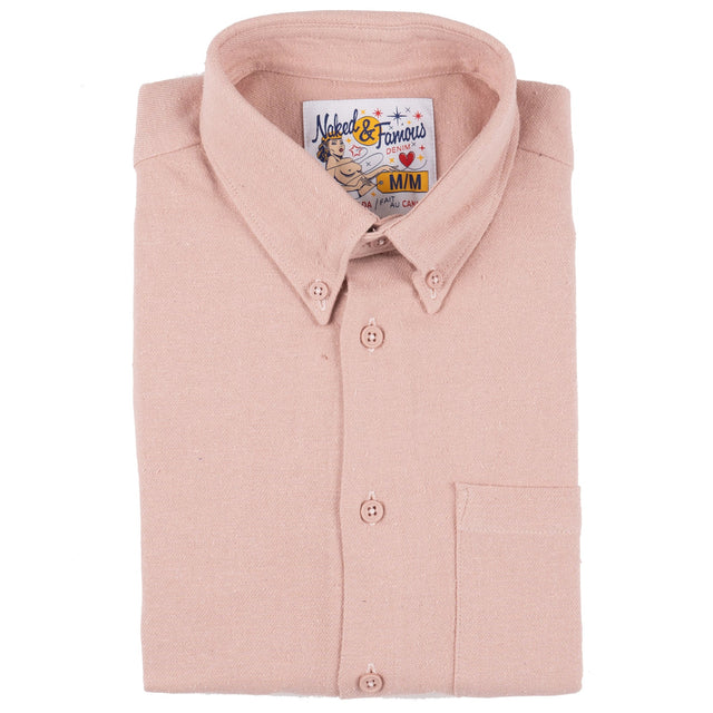 Easy Shirt Cotton Silk Blend Twill Pink