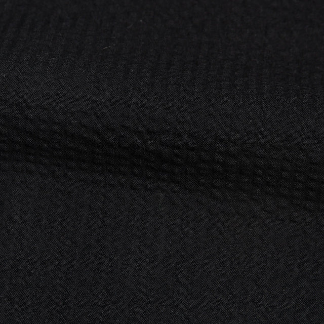 Wide Cuffed Short Seersucker 40s Black - marsclothing