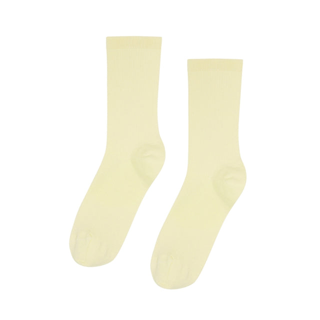 Classic Organic Sock Soft Yellow - marsclothing